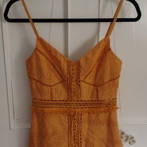 Selfie Leslie Orange Mini Dress